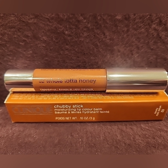Clinique Chubby Stick Moisturizing Lip Colour Balm #02 Whole Lotta Honey - Picture 1 of 6